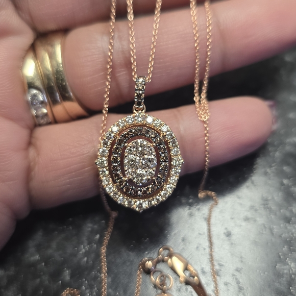 Levian Gold and Brown Diamond Necklace - Picture 1 of 12